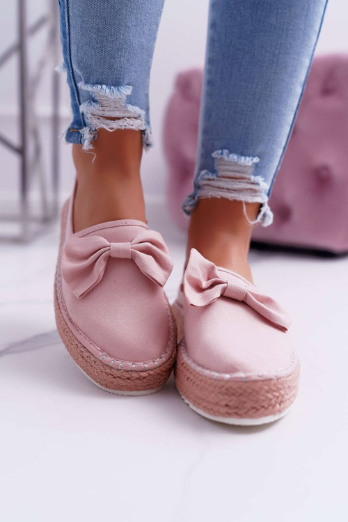 Dámské Espadrilky Textilní Big Star Růžové DD274785