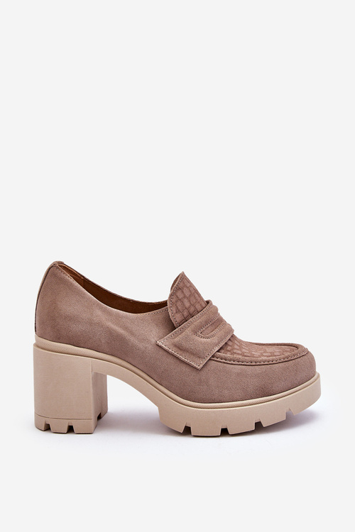 Suede topánky na stĺpiku a platforme Dark Boon Lemar Arabell