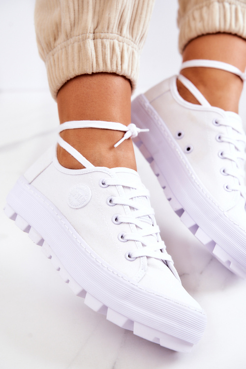 Dámske tenisky na platforme Big Star JJ274488 White