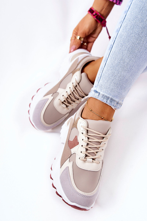 Športové topánky na béžovej a ružovej Berenice Platform