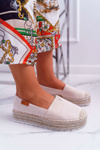 Dámské Espadrilky Semišové Béžové Mariako
