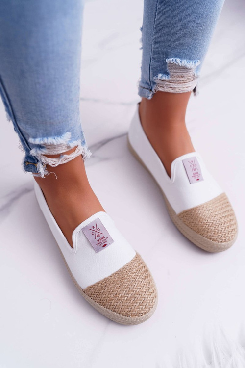 Dámské Espadrilky Cross Jeans Bílé DD2R4044