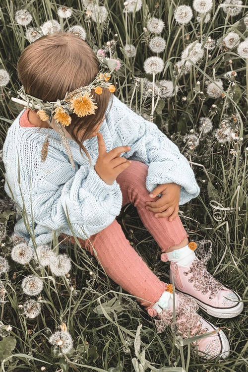 Dětské Tenisky Se Zirkony Růžové Smile