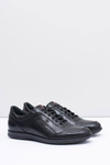 Men's Black Leather Shoes Nikopol Casual Polver