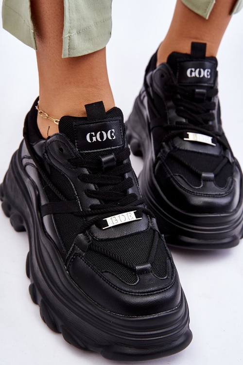 Sportovní Boty Na Masivní Platformě GOE LL2N4030 Černá