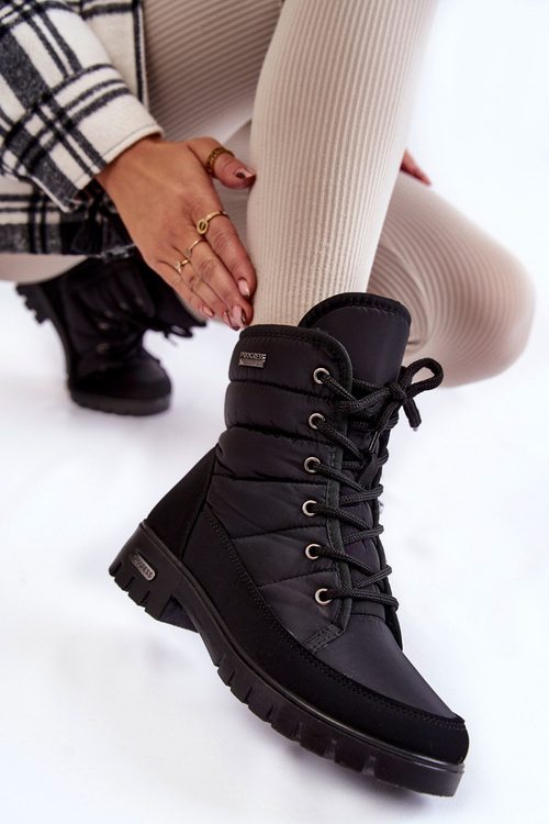 Dámské zateplené sněhule Progress PROGJ-21-14 Černé