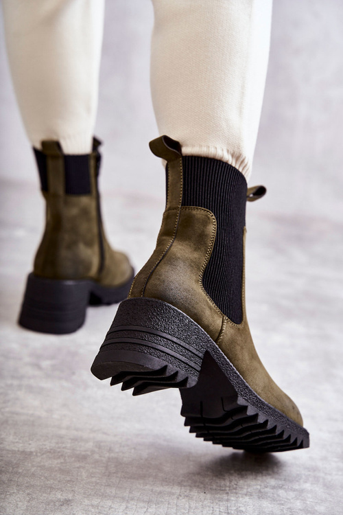 Dámske izolované zelené abellové vysoké podpätky