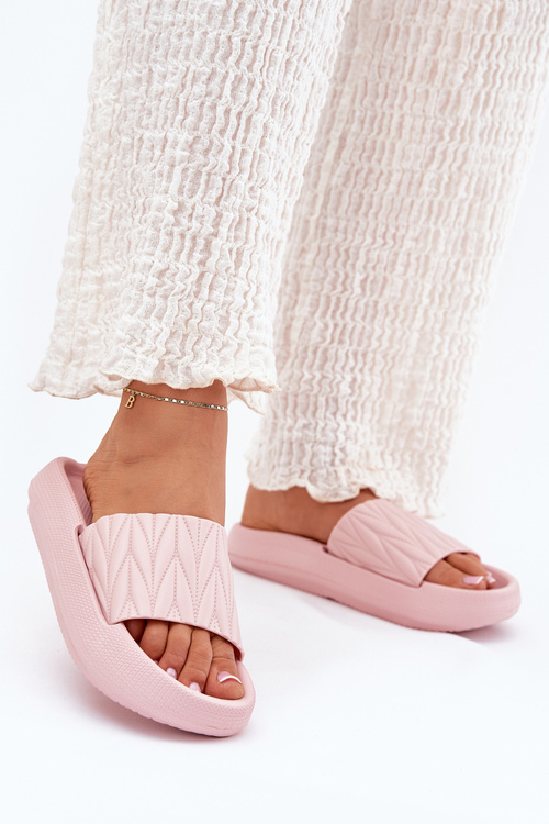 Dámske Pěnové Šľapky Na Platforme Rúžové Vanesha