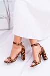 Dámské Sandály Na Podpatku Leopard Serenity