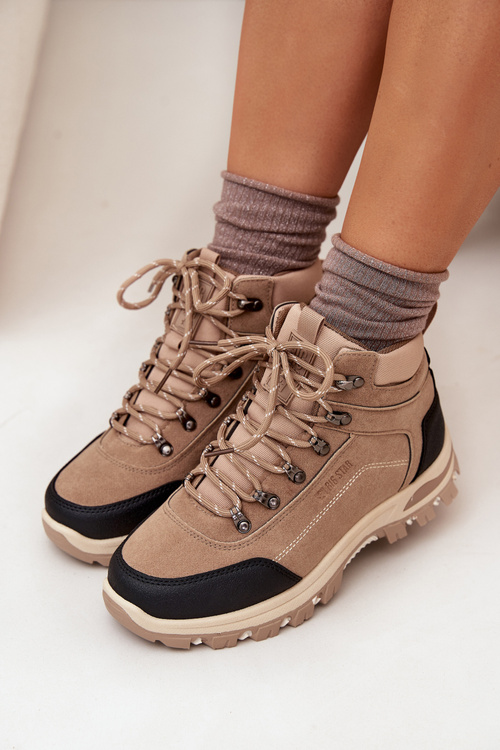 Dámska Turistická Obuv Big Star SS274095 Béžová