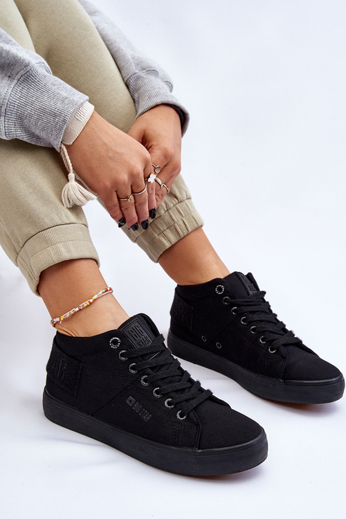 Dámske klasické vysoké tenisky Big Star LL274001 čierna