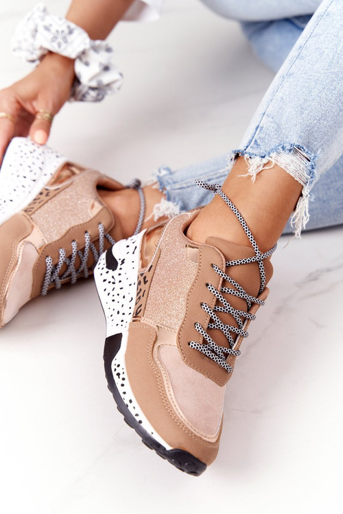 Dámské Klínové Boty Sneakersy Champagne Avery