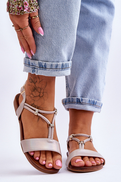 Dámske sandále Flat S. Barski KV-541-120 PLN