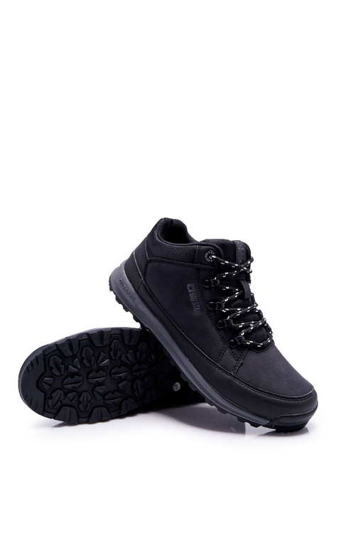 Trekking mládežnícke topánky veľká hviezda Wysokie Outdoor Black EE274816
