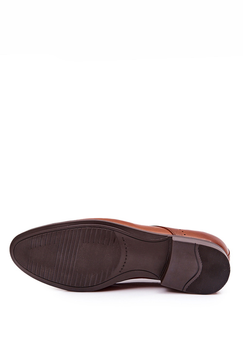 Klasické kožené polobotky Bednarek 802 Hnědé