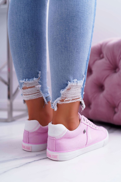 Dámske tenisky s veľkou hviezdou Pink DD274352