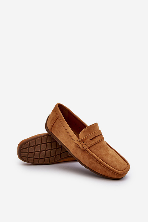 Pánske semišové mokasíny Navy modré