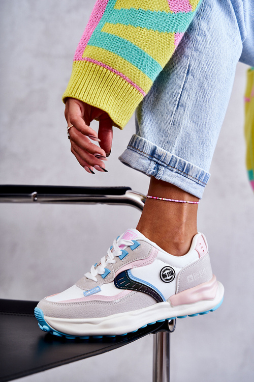 Dámské sportovní tenisky Big Star KK274097 Bílá a růžová