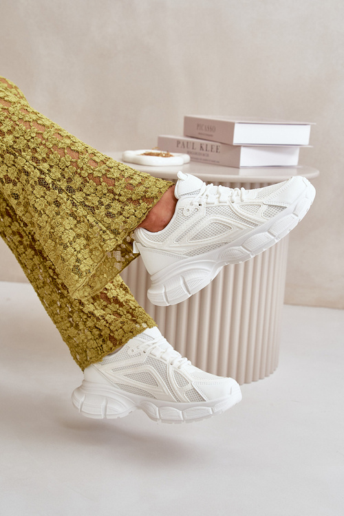 Dámske Športové Topánky Tenisky Biele Timoci