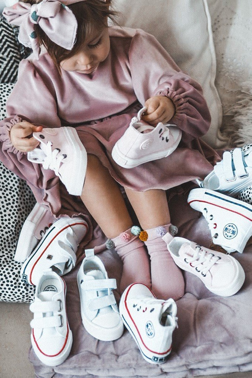 Dětské Tenisky Vysoké Se Zipem BIG STAR HH374191 Růžové