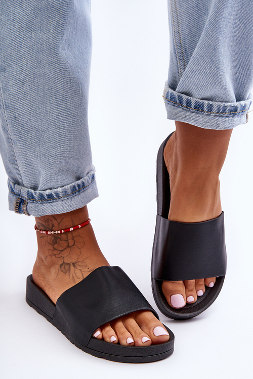 Klasické Dámské Klapky Černé Rolien