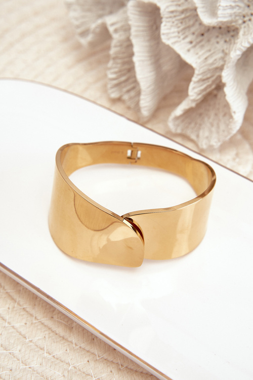 Dámsky náramok s kvetmi nerezová oceľ zlatá