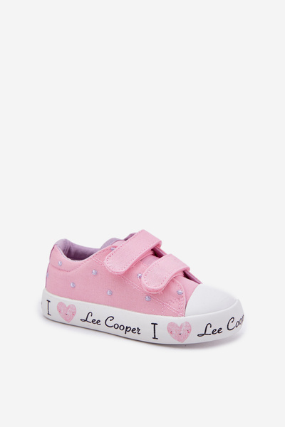 Dívčí Tenisky Na Suchý Zip Lee Cooper LCW-25-02-3265K Růžové