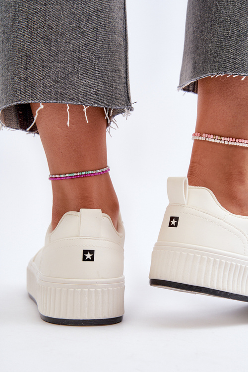 Dámské tenisky na platformě Big Star NN274254 Bílé