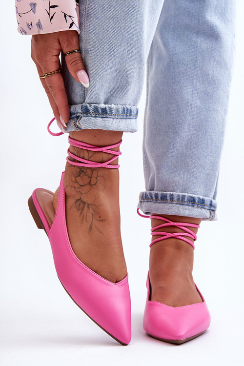 Dámska zviazaná ružová Lilly Ann Ballerinas