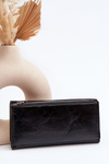 Dámská peněženka se zipem na magnet Černý Harmale
