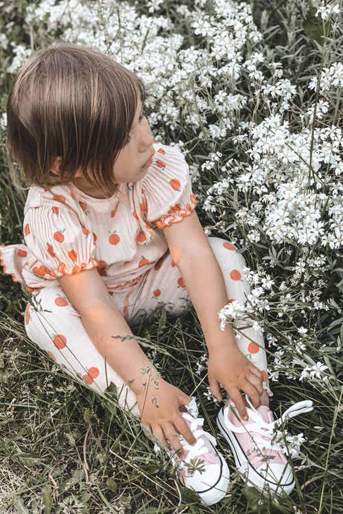 Detské trblietavé ružové bling-bling tenisky