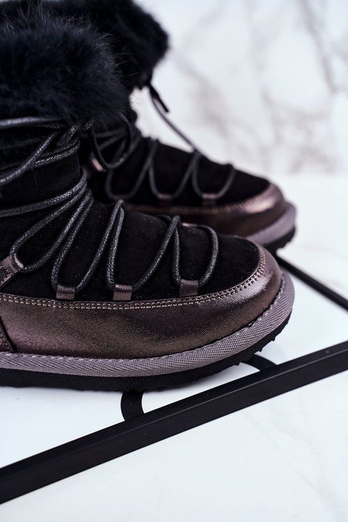 Detské topánky Snow Boots Big Star Black GG374083