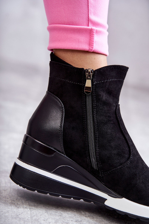 Tenisky na klínku Černé Rita