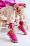 Vázané semišové Espadrilky Fuchsia Ismanne