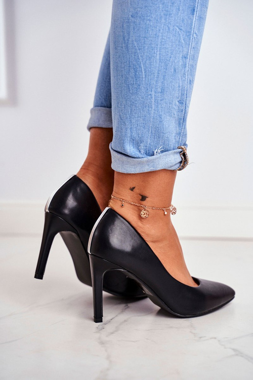 Dámske vysoké podpätky klasika čierna marinne