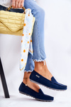 Suede Moccasins Dámska námornícka modrá Millare
