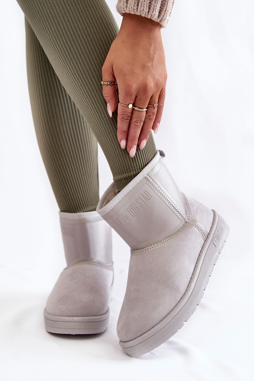 Dámske posuvné snehové topánky Veľká hviezda KK274613 Gray