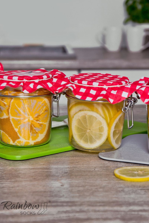 Duhové Ponožky Borůvky Citrony Mrkev Hrášek 2 Párů