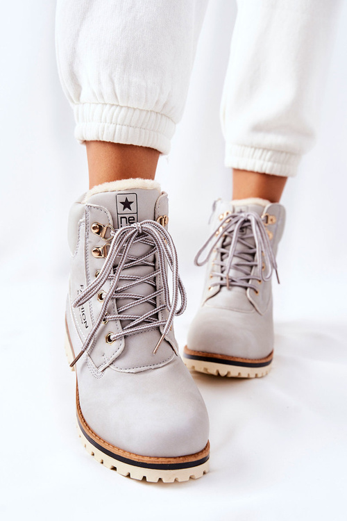 Dámské Trapery Se Zateplením Světle šedé Tiempo