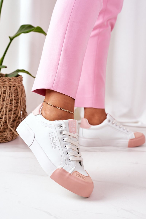 Dámske kožené tenisky Big Star II274027 biela