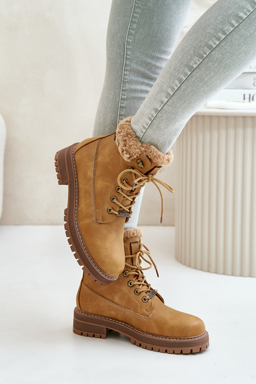 Zateplené dámské boty Big Star OO274A285 Camel