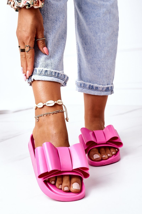 Gumové Nazouváky S Mašlí Fuchsie April