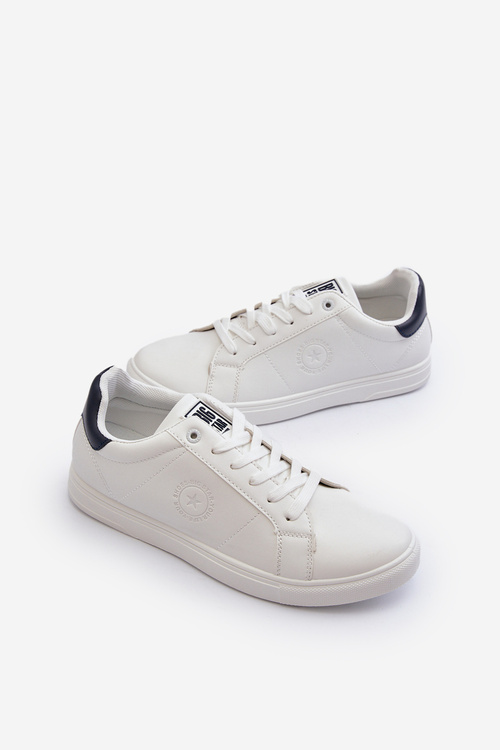 Nízké pánské tenisky z ekologické kůže Big Star NN174282 bílé