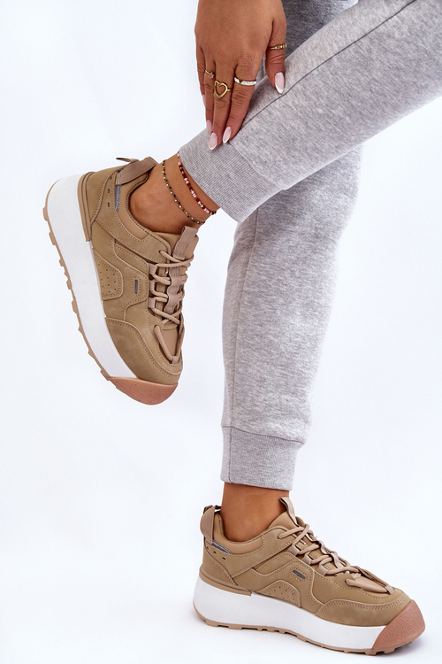 Dámske športové topánky na platforme Beige Dakari