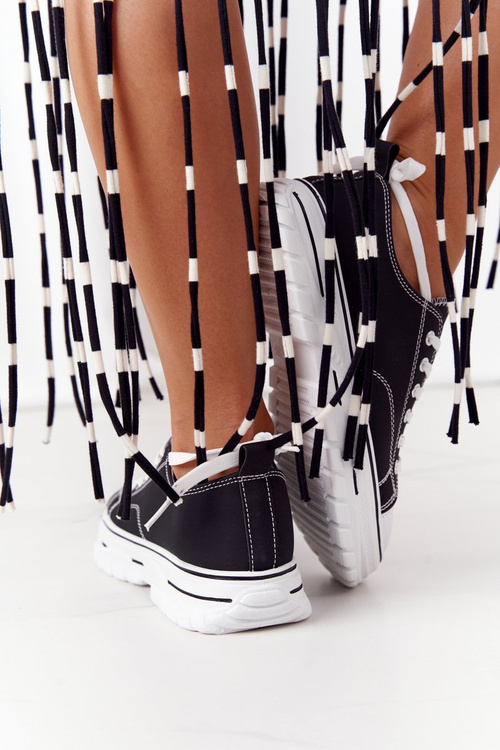 Dámské Klasické Tenisky Černé Feeling Good