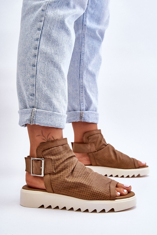 Dámske sandále s členkom Upper Camel Adonis