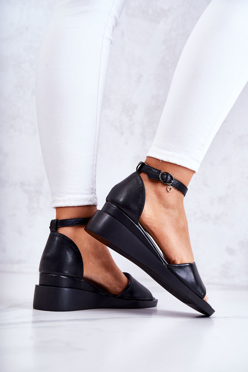 Dámske klasické sandále pre čiernu dezertnú pracku