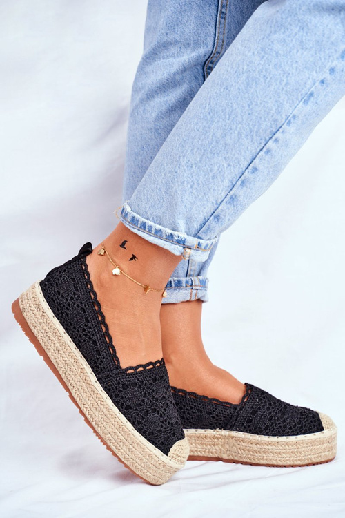 Dámské Espadrilky Černé Desante