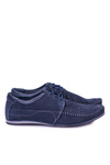 Morty Navy Blue Leather Poise
