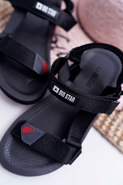 Dámske sandále pre veľkú hviezdu pre suchý zips DD274A282